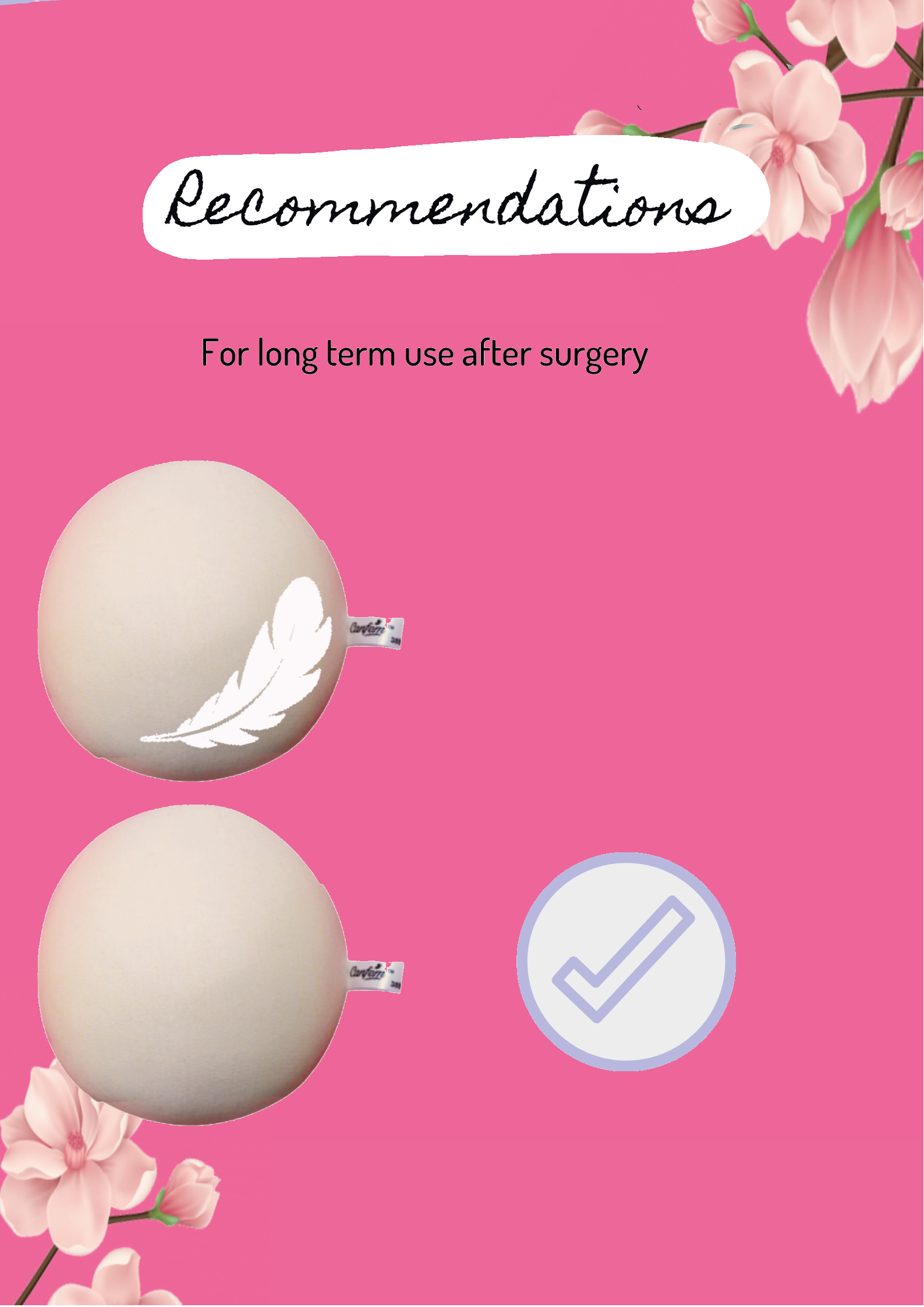 Canfem Round Shaped Medium Weight Fabric Breast Prosthesis