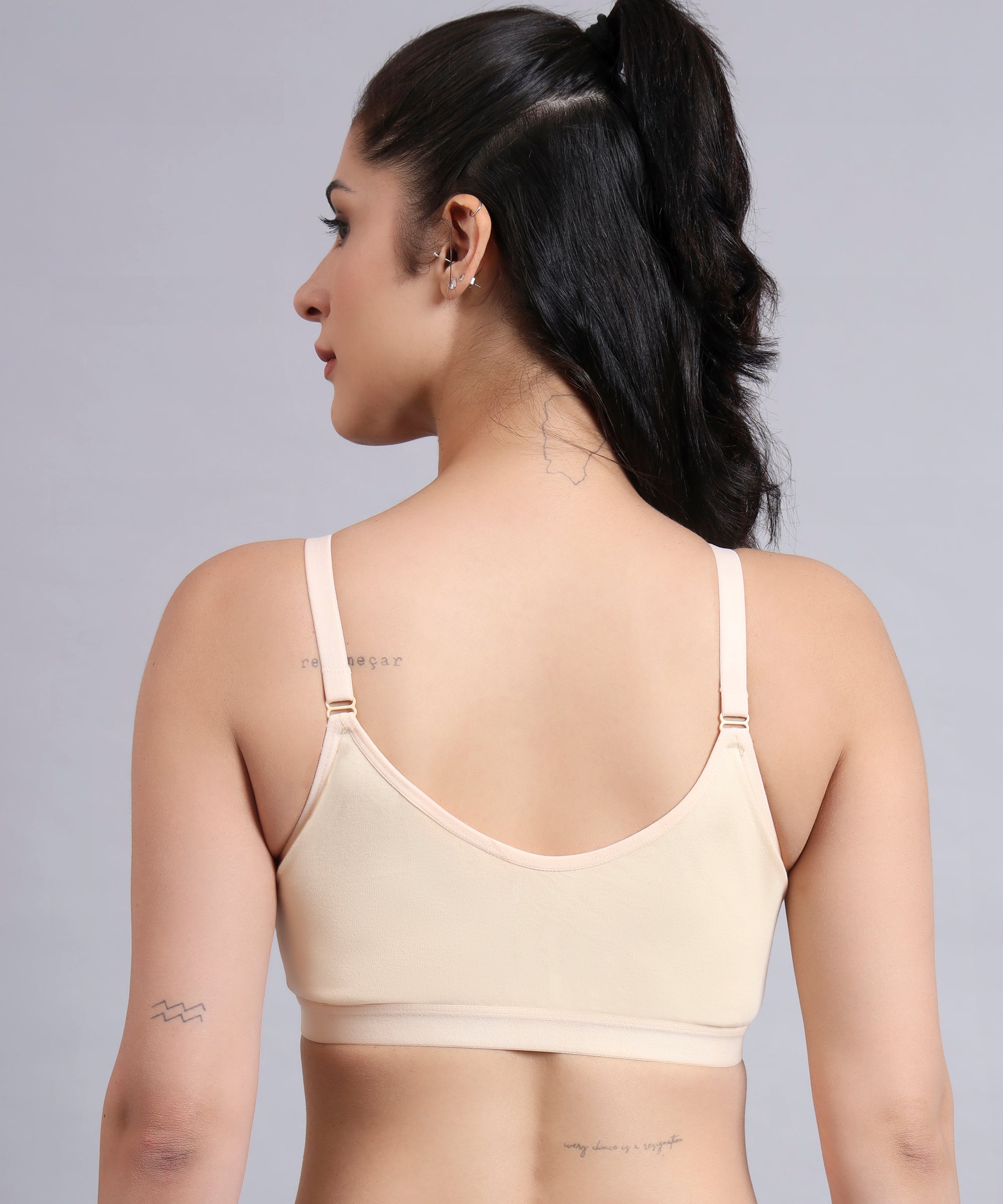 Front Open Bra with Pockets