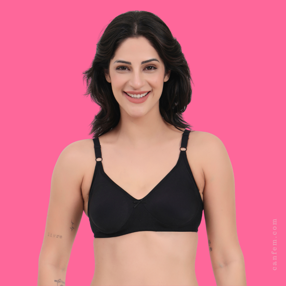 Canfem Black Basic Cancer Bra
