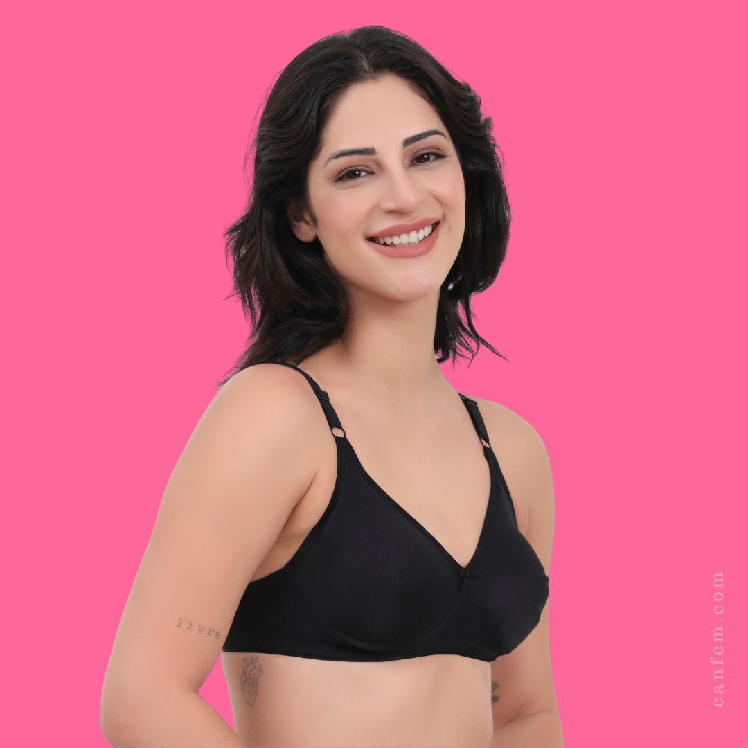 Canfem Black Basic Cancer Bra
