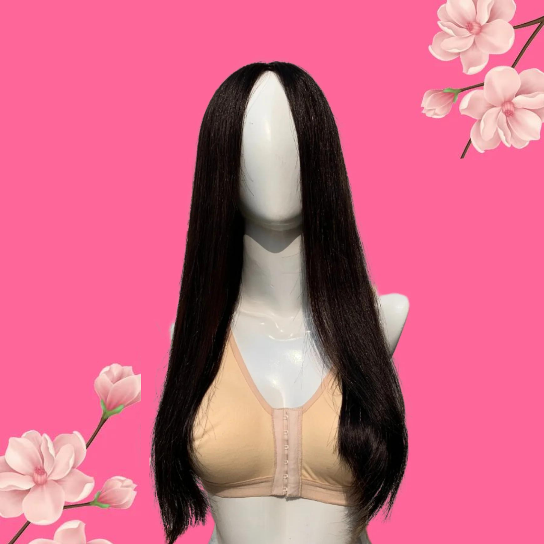 Natural Mixed Hair Cancer Wig