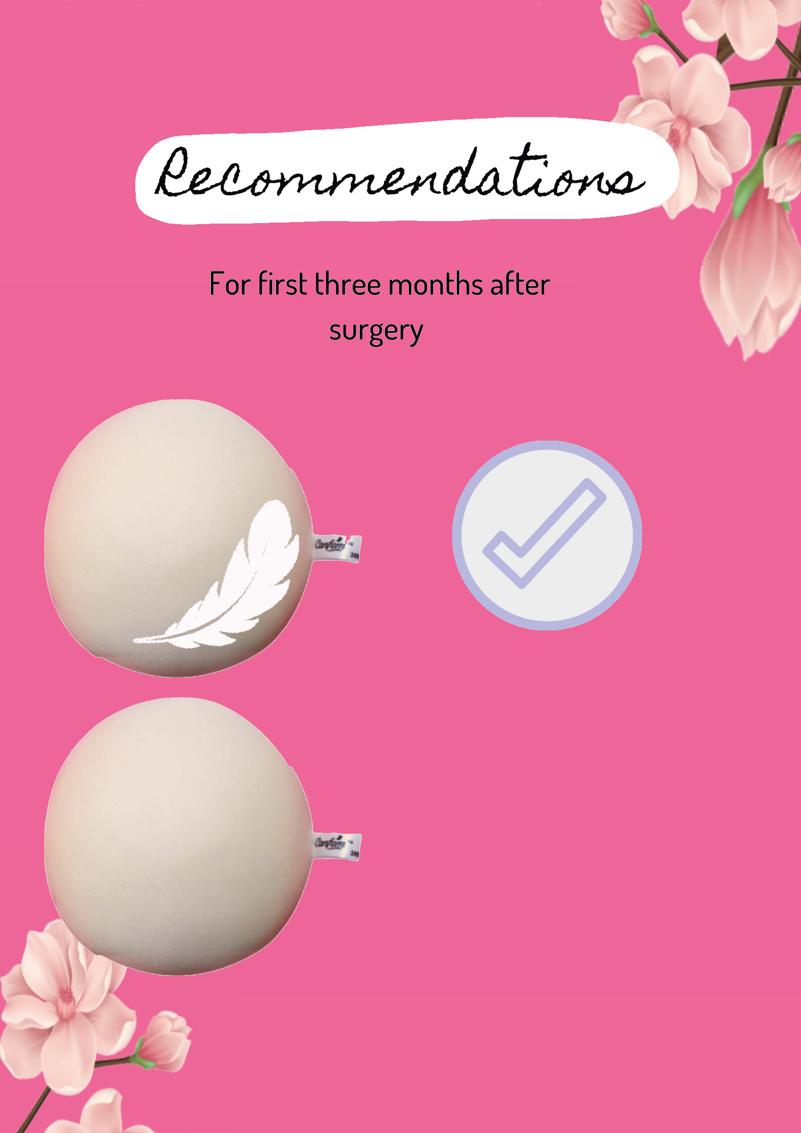 Canfem Round Shaped Light Weight Fabric Breast Prosthesis