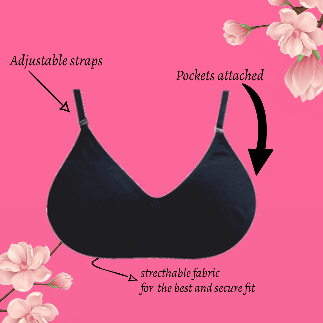 Canfem Black Basic Cancer Bra