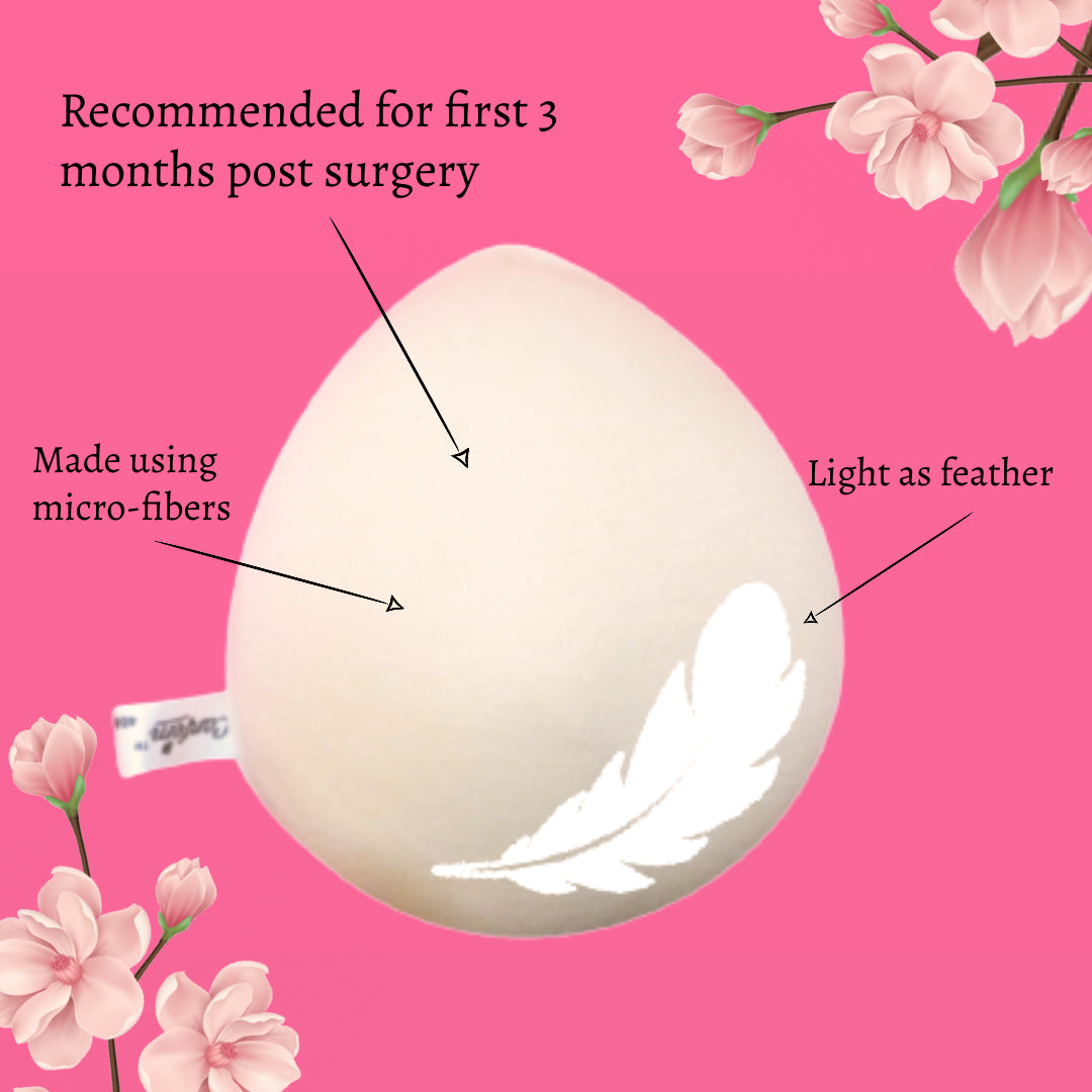 Canfem Drop Shaped Light Weight Fabric Breast Prosthesis