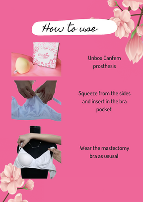 Canfem Drop Shaped Medium Weight Fabric Breast Prosthesis