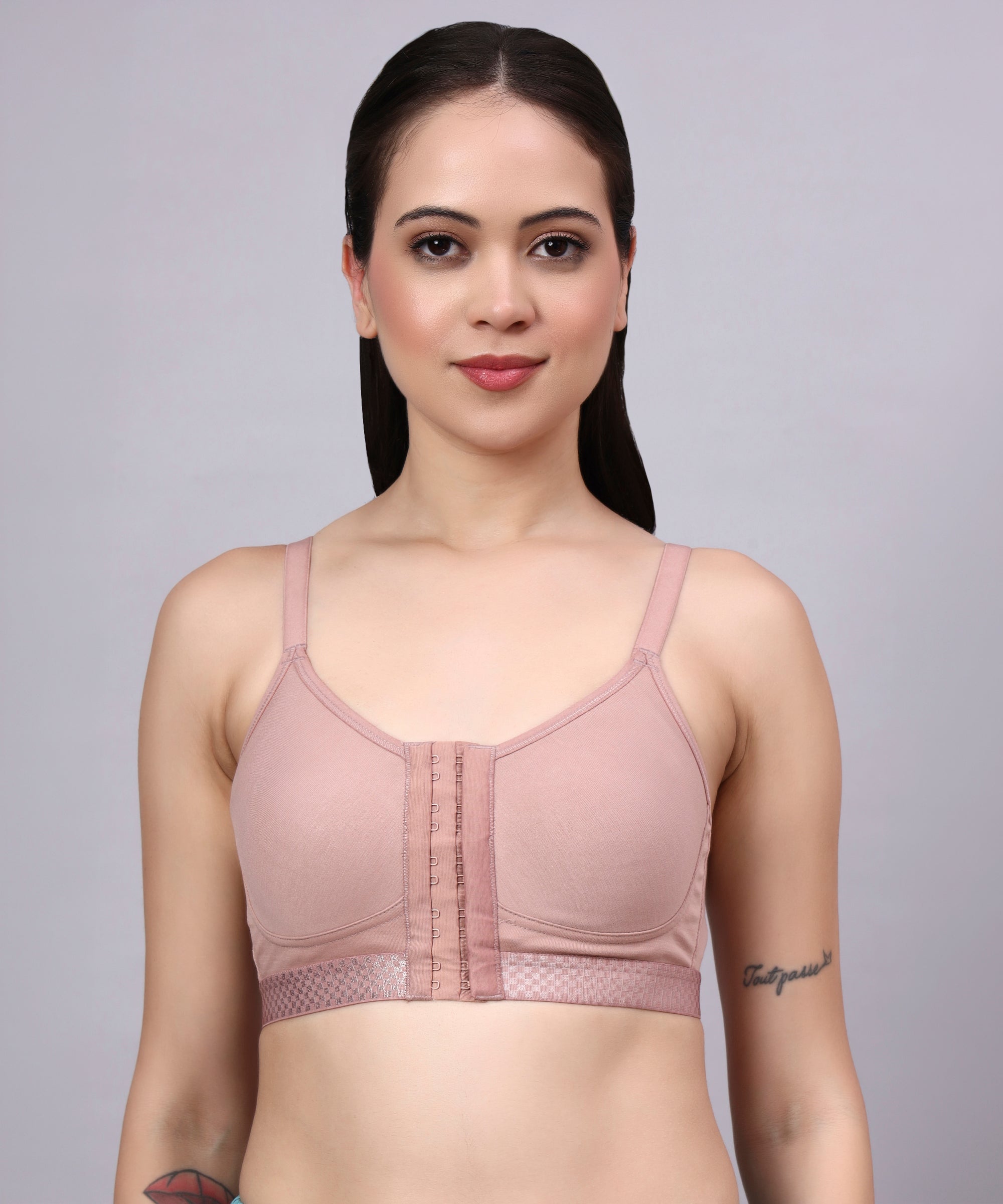 Front Open Premium Bra with Pockets